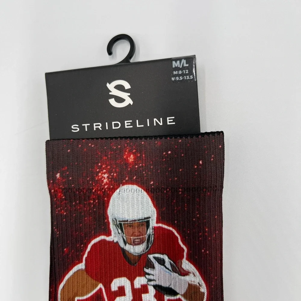Strideline Christian McCaffrey SF‎ 49ers Galaxy Premium Full Sub Socks Mens M/L